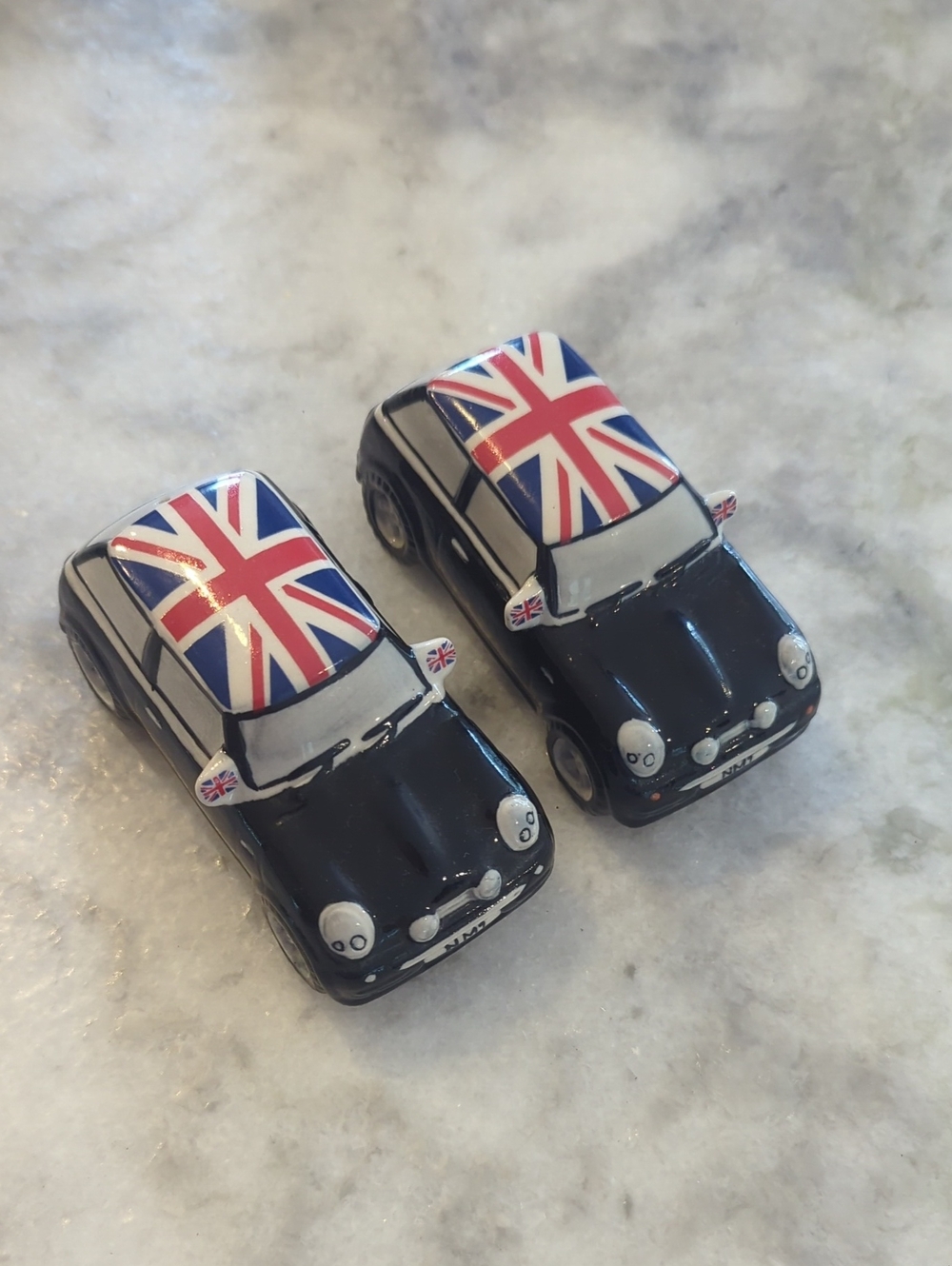 Union Jack Mini Cooper Salt and Pepper shakers